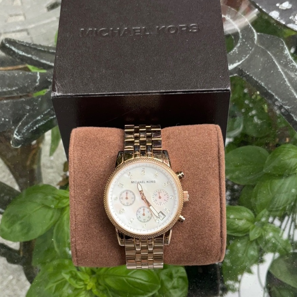 Michael Kors Gold Chronograph Watch